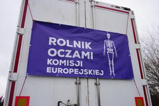 Protest rolników z 20 lutego. Blokada drogi obok Białegostoku