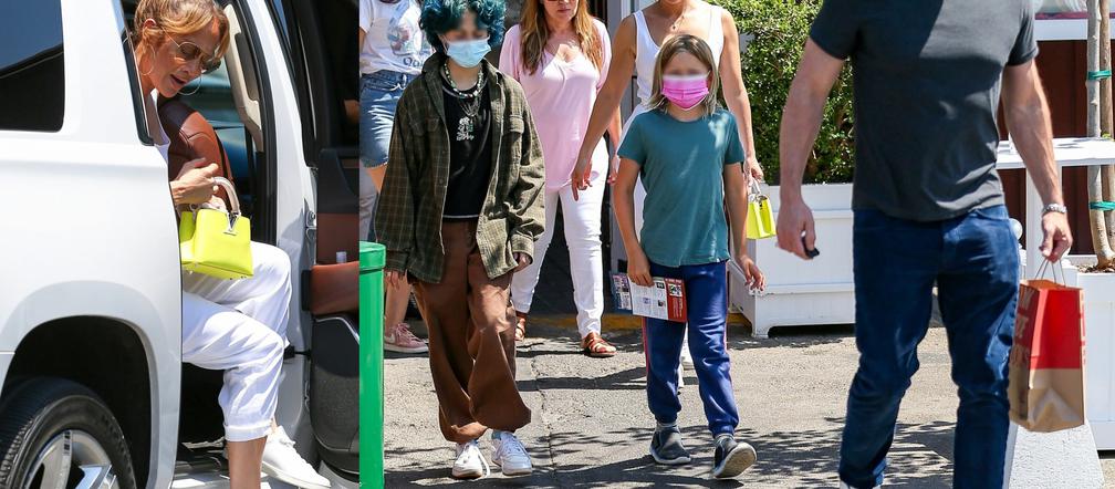 Jennifer Lopez i Ben Affleck z dziećmi gwiazdy
