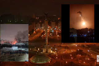 Ostrzał Kijowa, słychać eksplozje. Nad miastem zestrzelono rosyjski samolot [WIDEO, ZDJĘCIA]