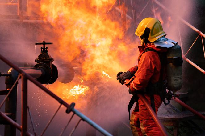 Pożar w fabryce w Nowym Dworze Mazowieckim! Zapalił się pojemnik z chemikaliami, 300 osób ewakuowanych