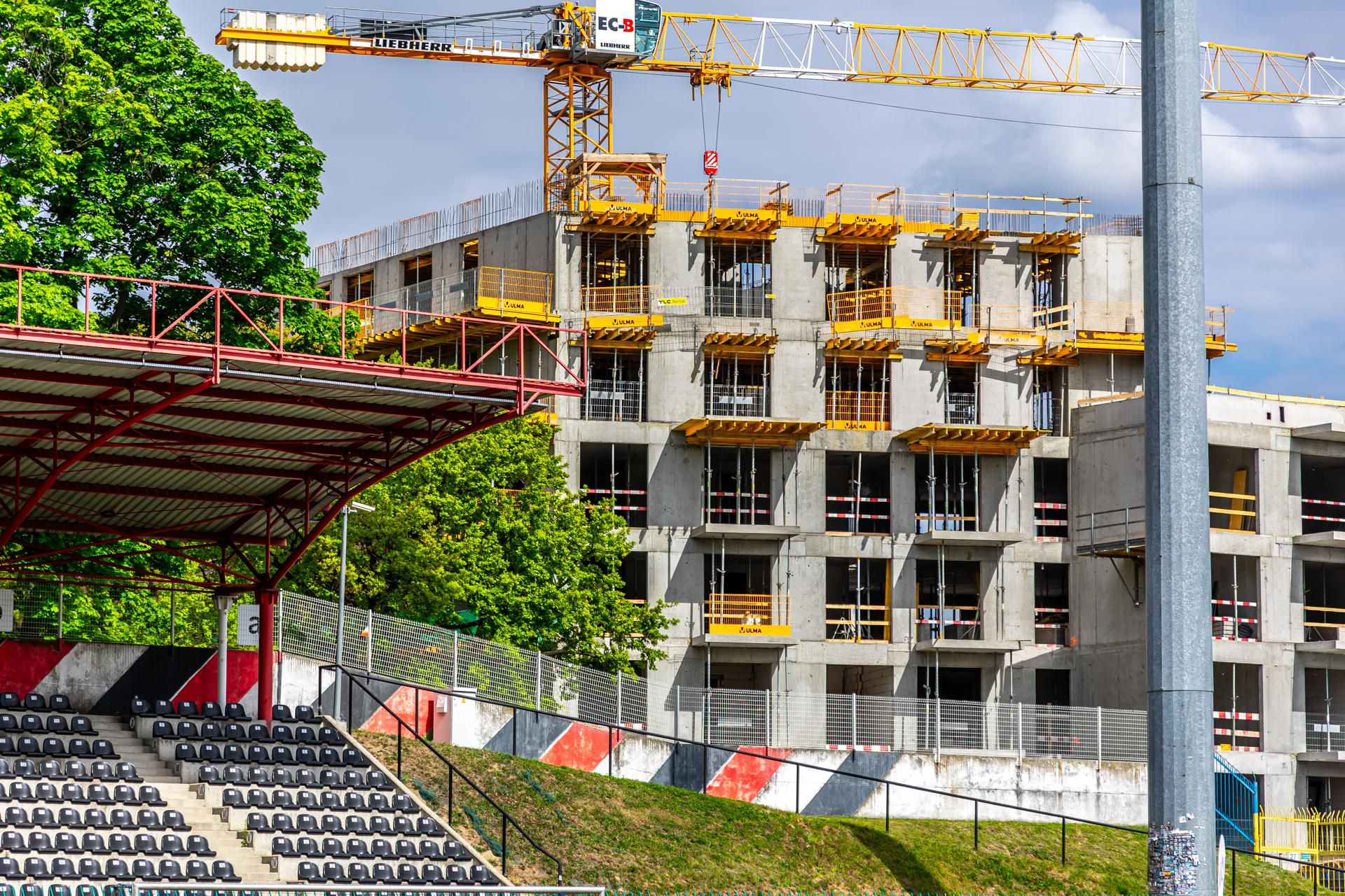 Konwiktorska Residence w Warszawie w trakcie budowy