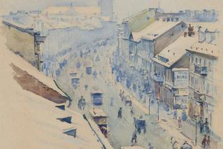 W.Podkowiński, Widok na Nowy Świat zimą, 1892