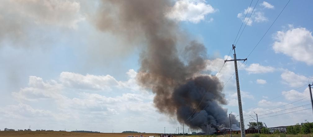 Pożar na składowisku odpadów w Przysiece Polskiej