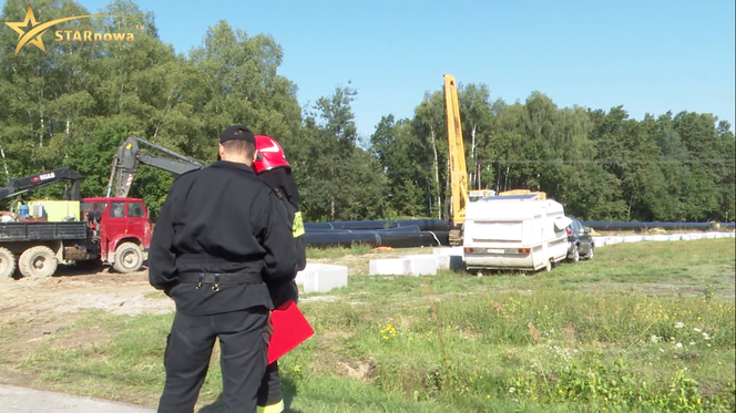 Dramat na budowie gazociągu pod Tarnowem