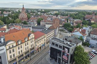 Olsztyn z lotu ptaka. Tak wygląda miasto z wieży ratuszowej