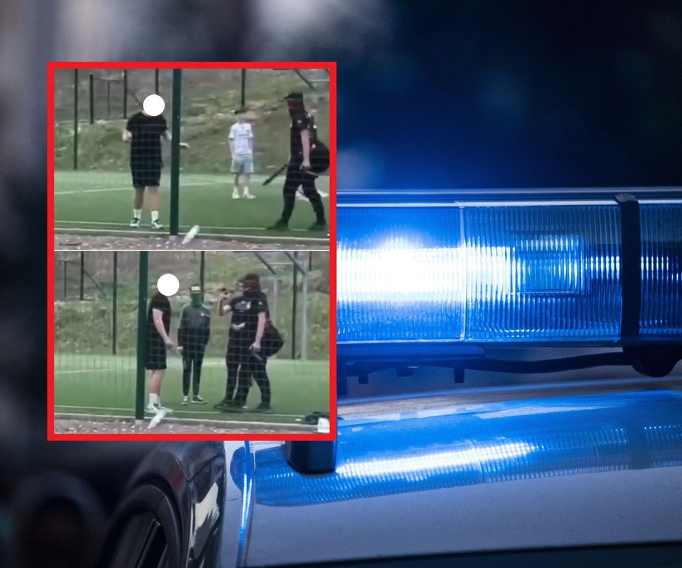 Kibole z maczetami grozili śmiercią nastolatkowi na orliku. Policja zatrzymała agresorów