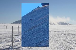 Matka z dzieckiem strącała kamienie na szlak poniżej