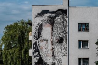 Mural lidera zespołu KAT w Bytomiu