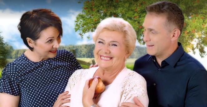 Czołówka M jak miłość. Barbara (Teresa Lipowska), Marysia (Małgorzata Pieńkowska), Artur (Robert Moskwa)