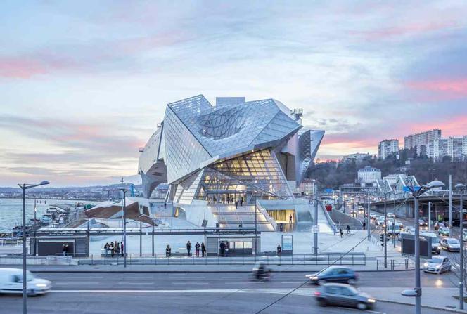 Musée des Confluences, widok od strony miasta