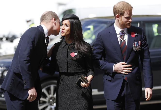 Meghan Markle i książę Harry na mszy