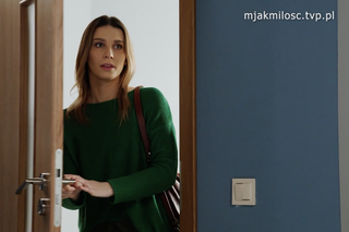 M jak miłość. Justyna (Magdalena Wieczorek), siostra Kasi