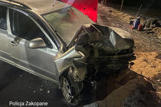 Tragiczny wypadek w Zakopanem. Kierowca nie żyje