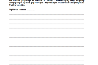 Matura 2013, WOS, poziom rozszerzony