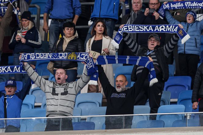 kibice na meczu Ruch Chorzów - Warta Poznań