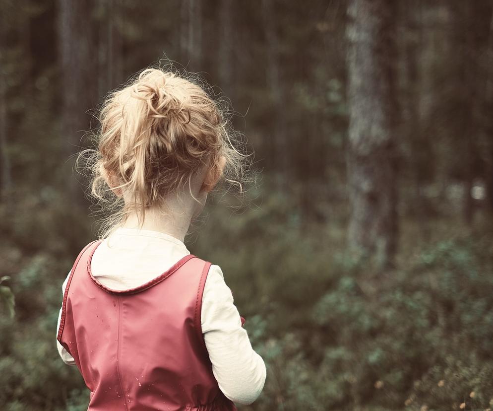 Dziewczynka w lesie