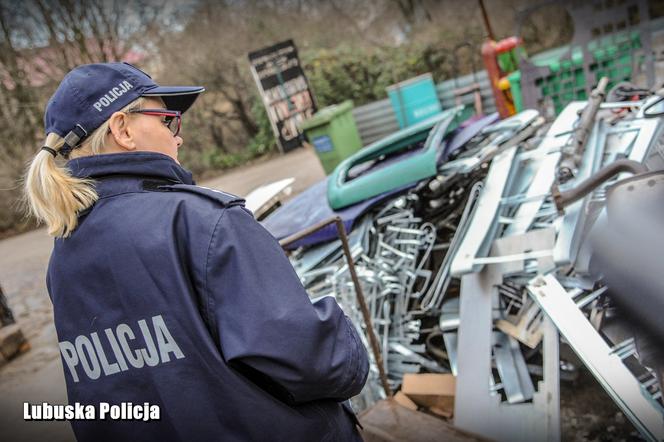 Zobaczcie jak wyglądała akcja policjantów na złomowiskach. 