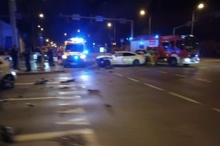 Wypadek na skrzyżowaniu ulic Wernera i Malczewskiego