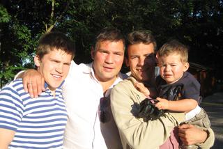 Dariusz Michalczewski z synami