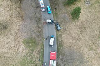 Dwa samochody osobowe zderzyły się w Mysłowicach