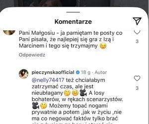 M jak miłość. Małgorzata Pieczyńska na Instagramie