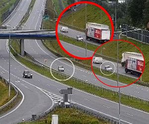 Jechał pod prąd trasą S19! Wideo mrozi krew w żyłach