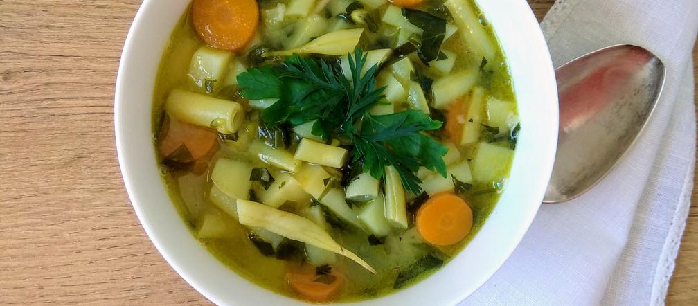 Zupa jarzynowa z fasolką szparagową 