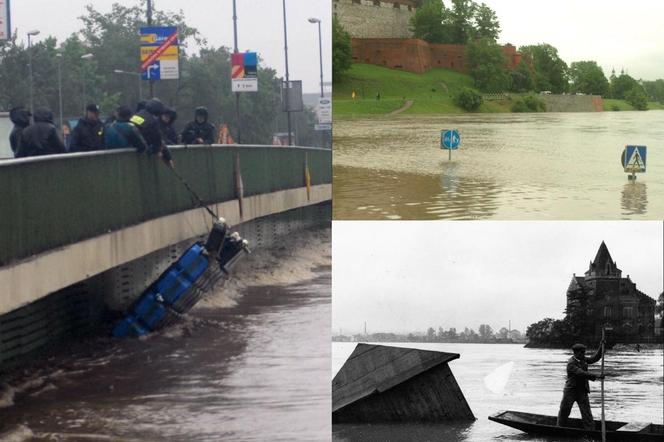 Wielkie powodzie, które nawiedzały Kraków. Wisła osiągnęła wówczas najwyższy poziom w historii [GALERIA]