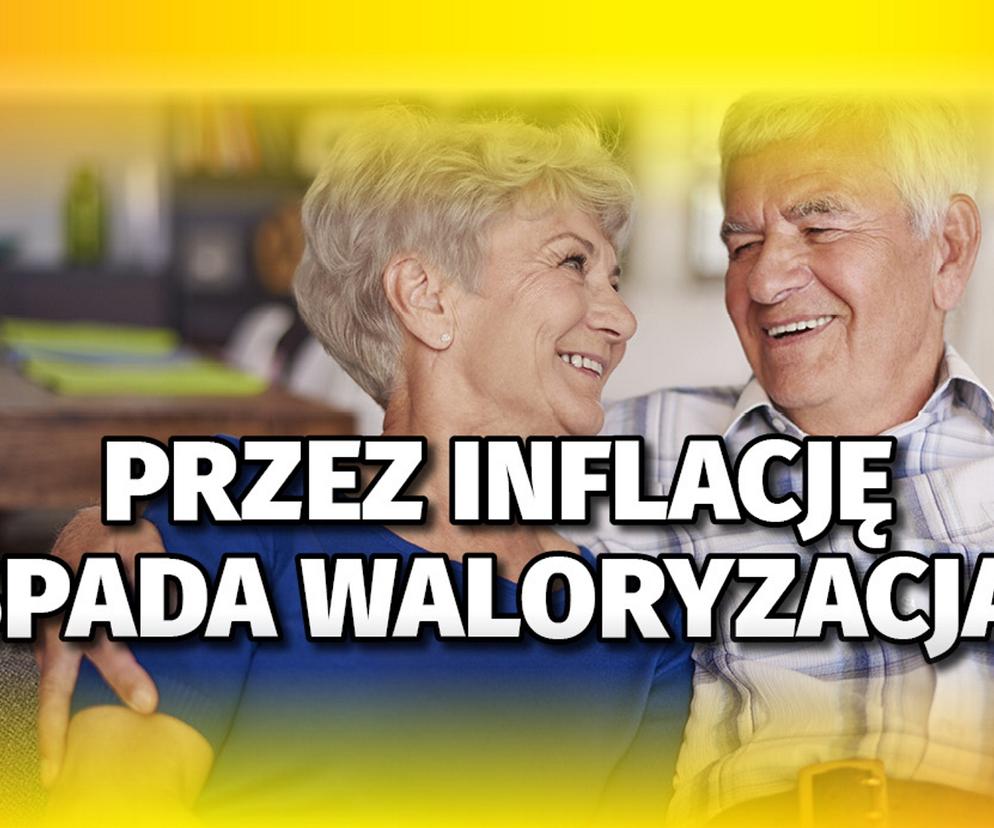 Przez inflację spada waloryzacja!