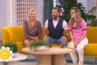 Aktorzy Na Wspólnej w Dzień Dobry TVN. Monika (Sylwia Gliwa), Kuba (Przemysław Cypryański), Kasia (Julia Chatys)