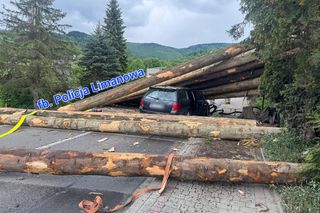 Wypadek w Laskowej w Małopolsce