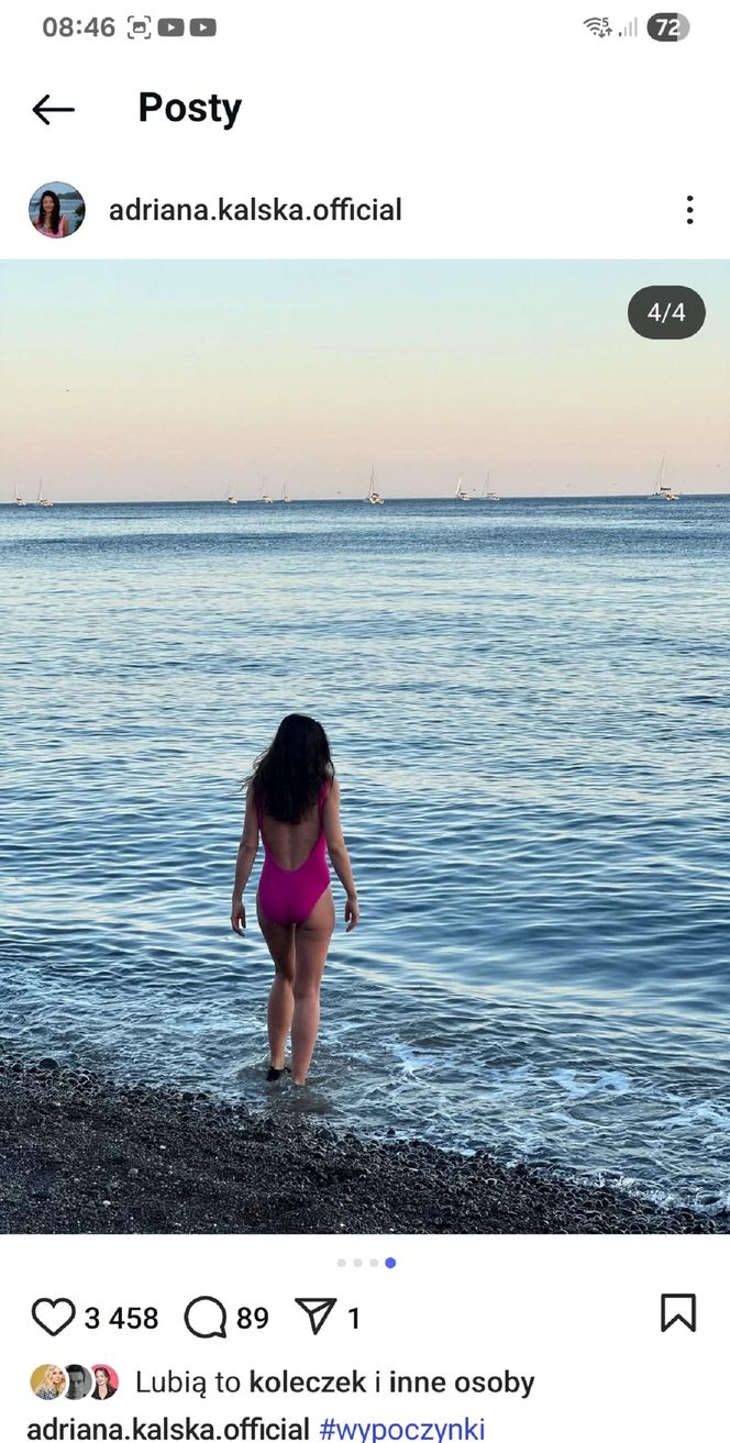 Adriana Kalska (Iza z M jak miłość) pokazała na Instagramie zdjęcia z wakacji
