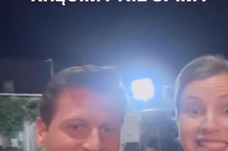 M jak miłość nowy sezon. Adam Karski (Patryk Szwichtenberg), Natalka (Dominika Suchecka) na planie