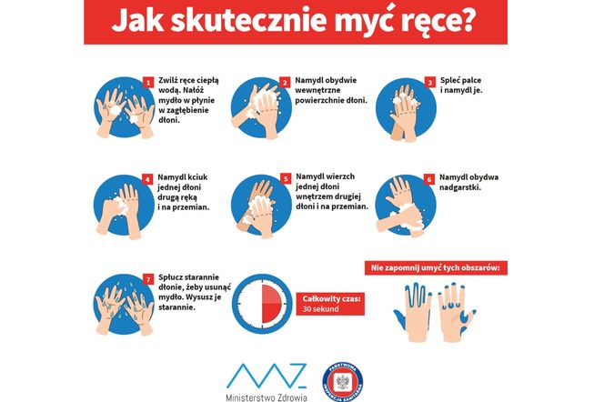 Jak poprawnie myć ręce? Instrukcja krok po kroku