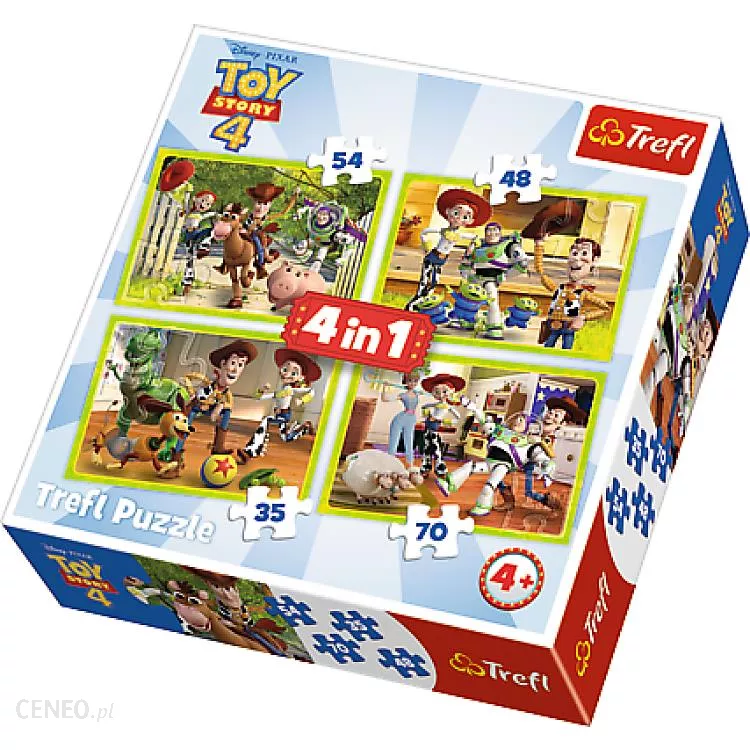  Trefl, Toy Story 4 - puzzle 4 w 1