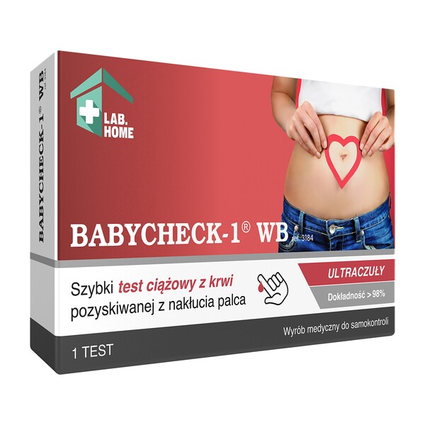 WYPRÓBUJ: Test ciążowy Babycheck-1 WB 