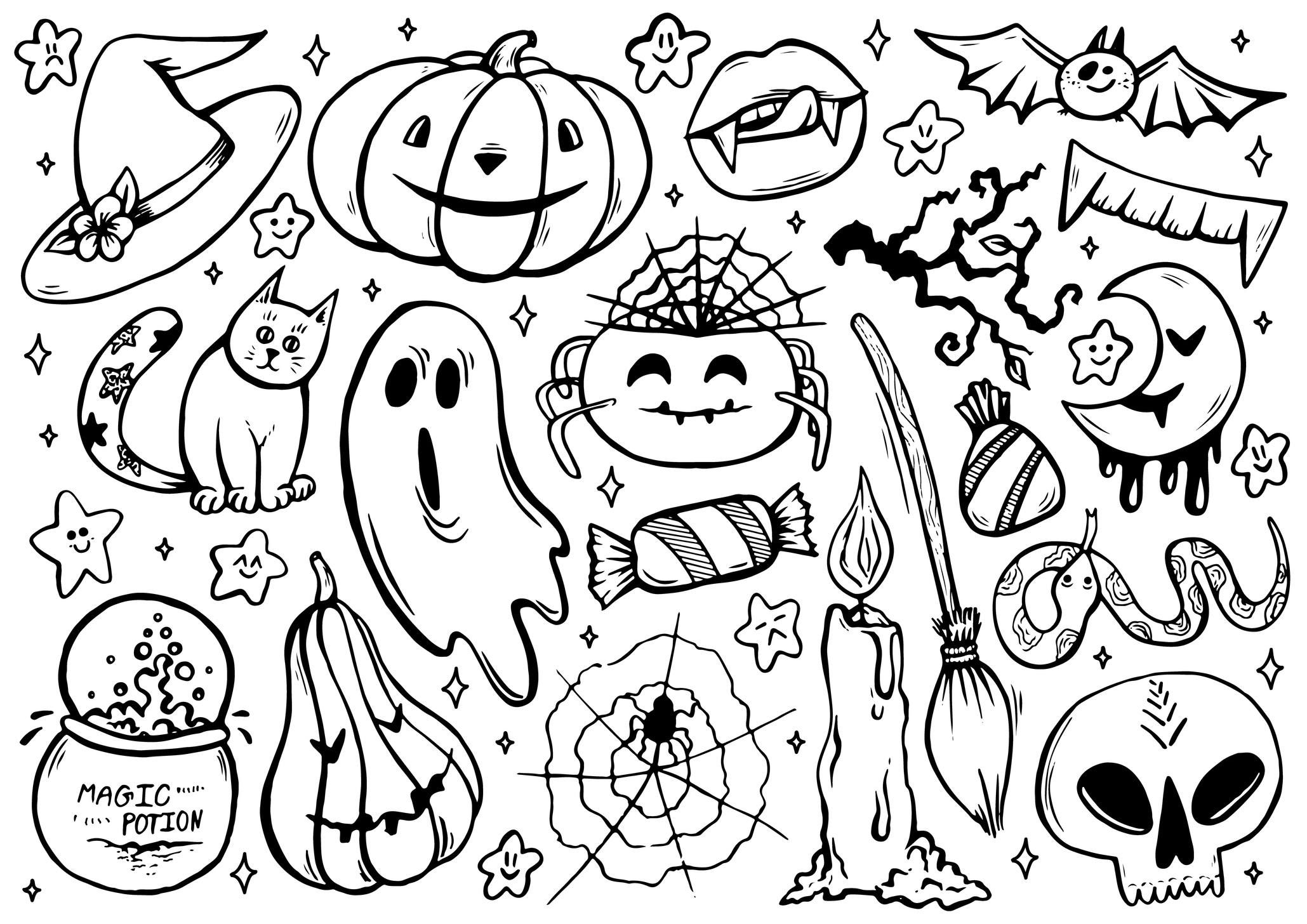 Kolorowanki Halloween Dla Dzieci Pobierz Halloweenowe Obrazki Do Druku 
