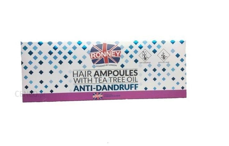 Ronney Anti Dandruff Ampułki Do Włosów Z Olejkiem Z Drzewa Herbacianego 12x10ml