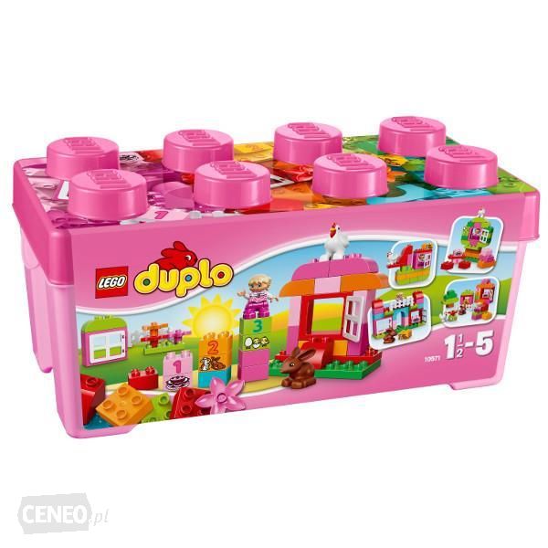 6. Lego Duplo zestaw z różowymi klockami