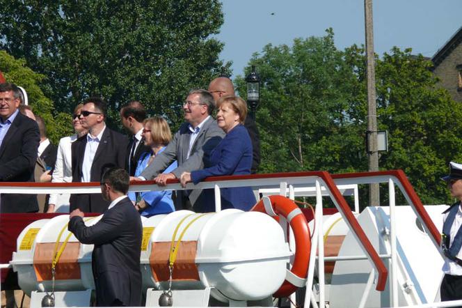 Kanclerz Niemiec Angela Merkel i Prezydent RP Bronisław Komorowski