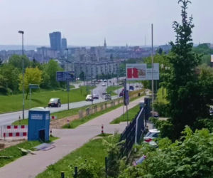 Mur między osiedlami w Szczecinie