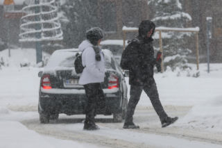 Intensywne opady śniegu w Zakopanem