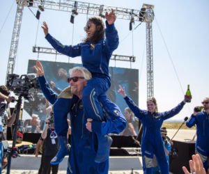 Miliarder Richard Branson poleciał w kosmos 