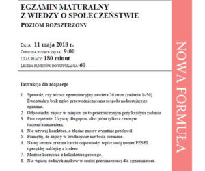 Matura 2018 WOS rozszerzony