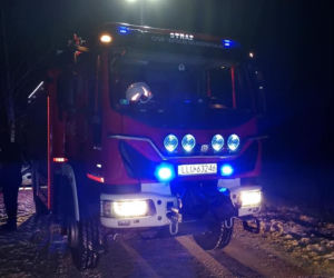 Pożar auta osobowego w Helenowie