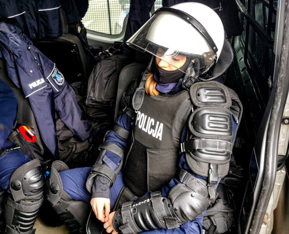 Policjantki na granicy polsko-białoruskiej