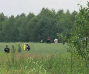Zderzenie samolotów pod Radomiem. Zdjęcia z wypadku awionetek Cessna 152.