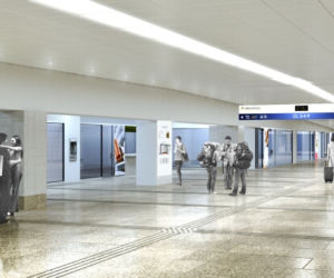 Nowy Dworzec Centralny - galerie i wejścia na perony