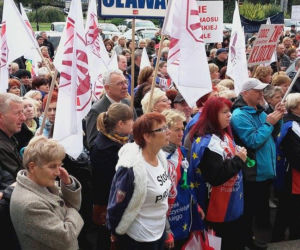 Protest nauczycieli we Wrocławiu