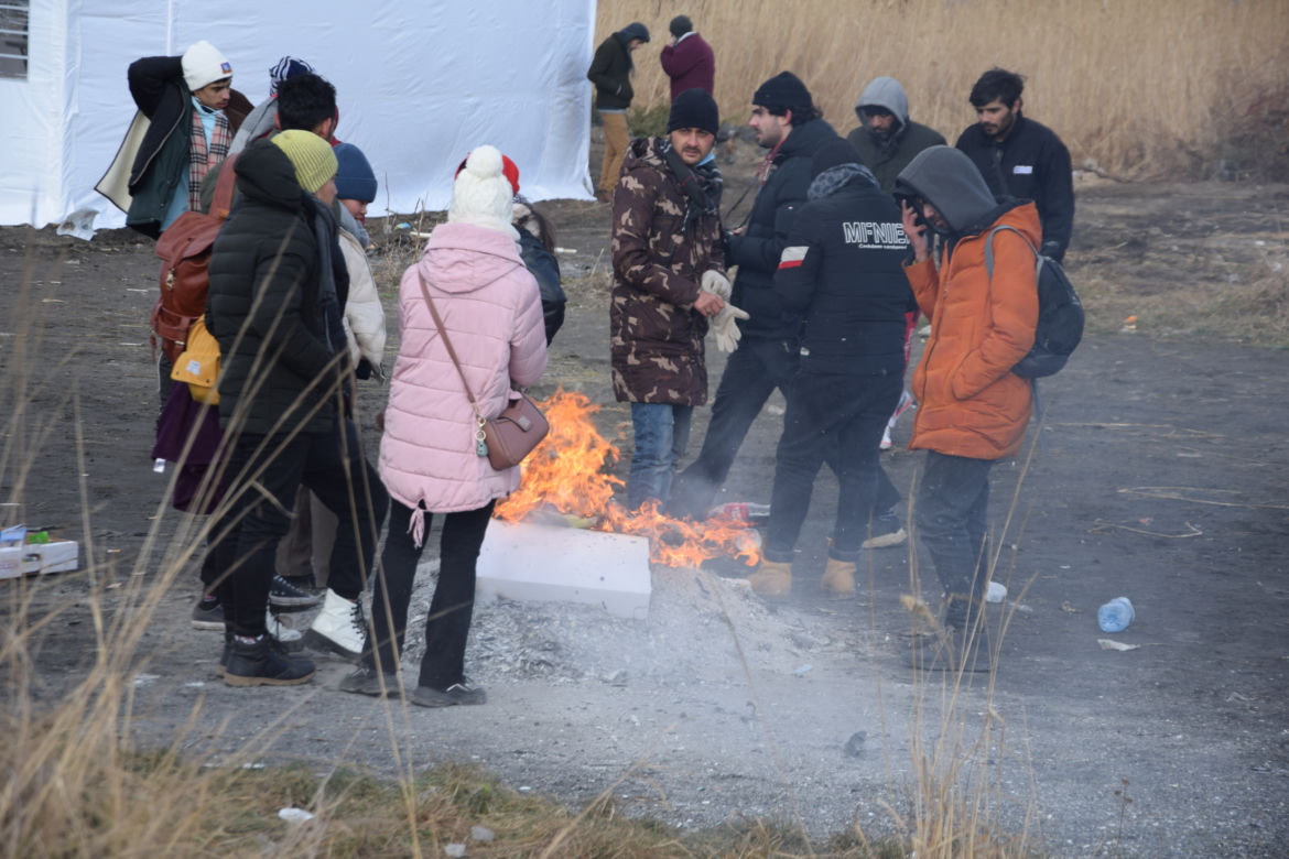 "Tłumy na przejściu granicznym w Medyce"